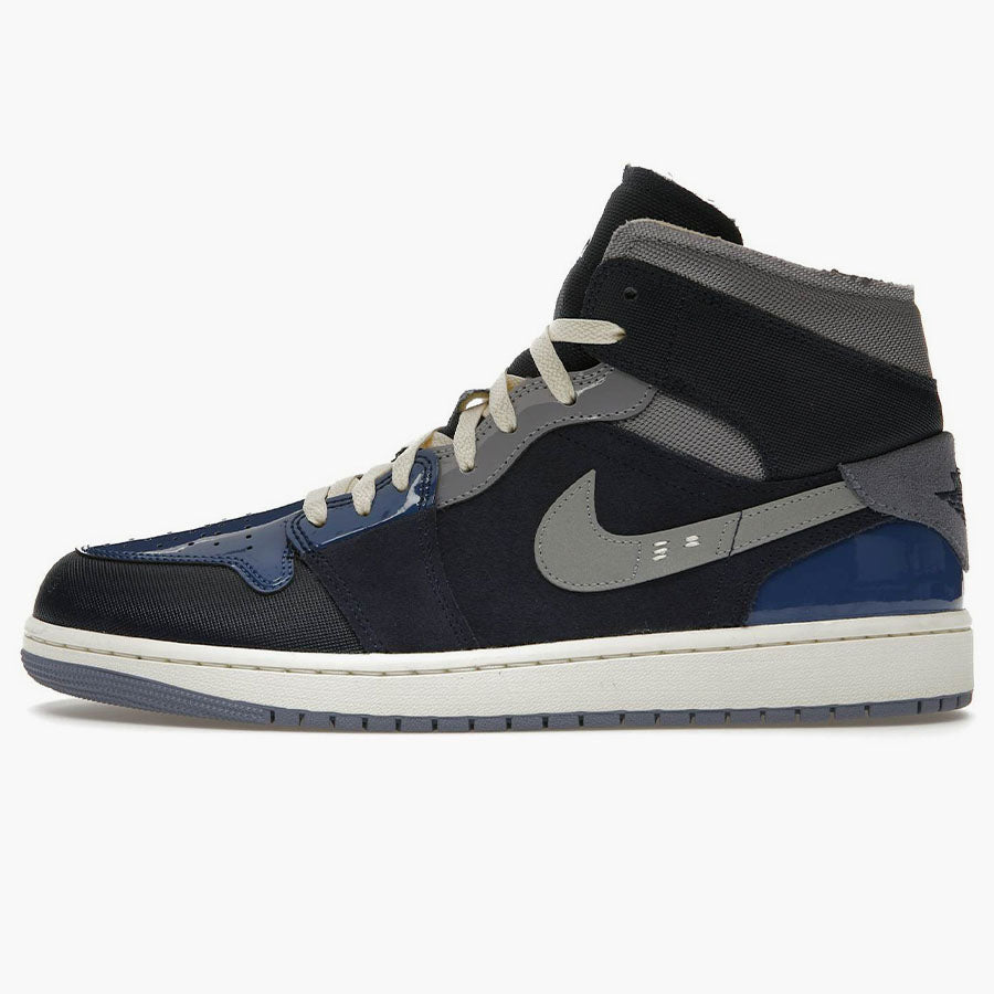 Air Jordan 1 Mid SE Craft Obsidian French Blue Ashen Slate White